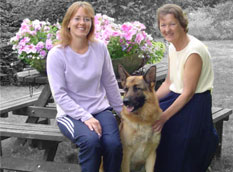 Jill and Ann with Declan